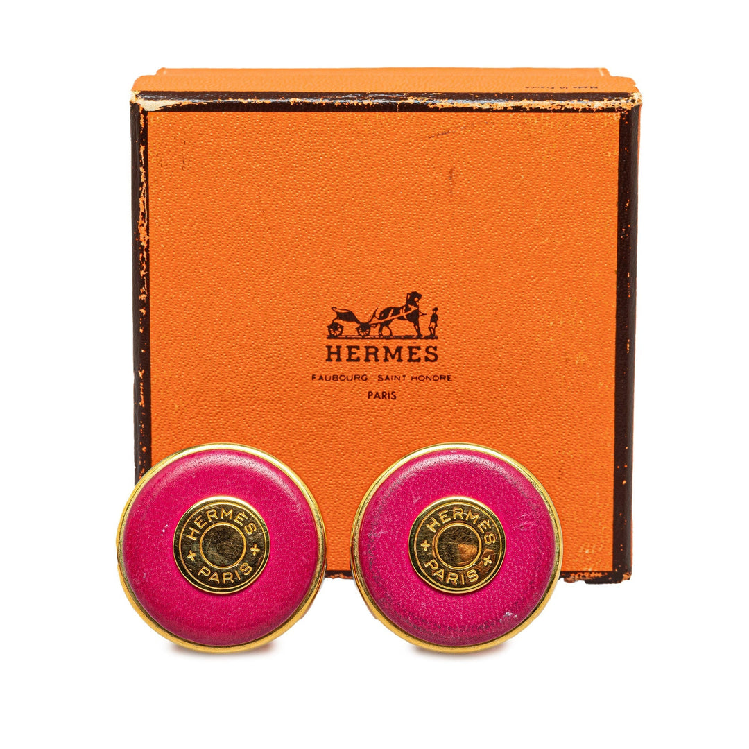 Top quality Hermes Round Logo Clip On Earrings Costume Earrings