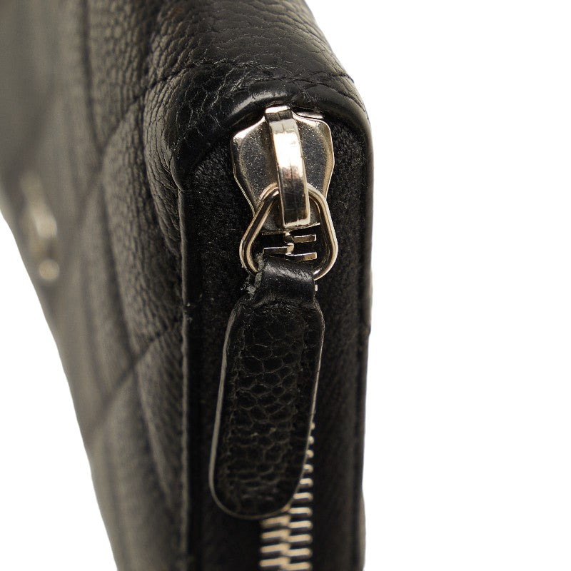 Top Quality Chanel Coco Long Wallet Black Caviar S  Chanel