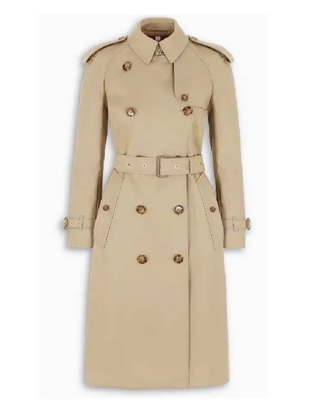 Burberry Gabardine Trench Coat Beige