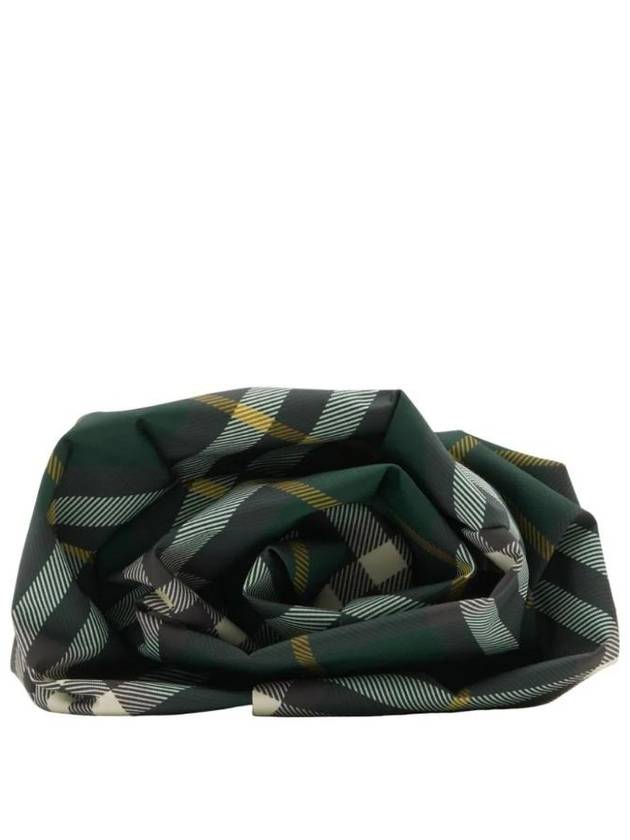 Burberry Logo Check Clutch Bag Green