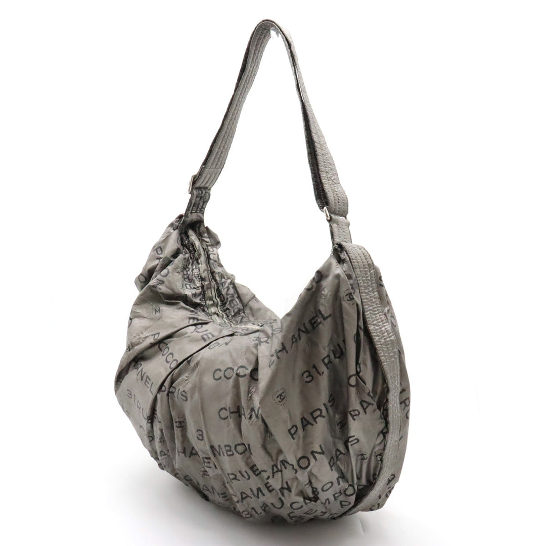 Top Quality Chanel Unlimited Shoulder Bag Sliding Nylon Silver Black Black Silver A46532