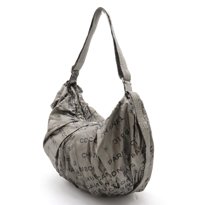 Top Quality Chanel Unlimited Shoulder Bag Sliding Nylon Silver Black Black Silver A46532