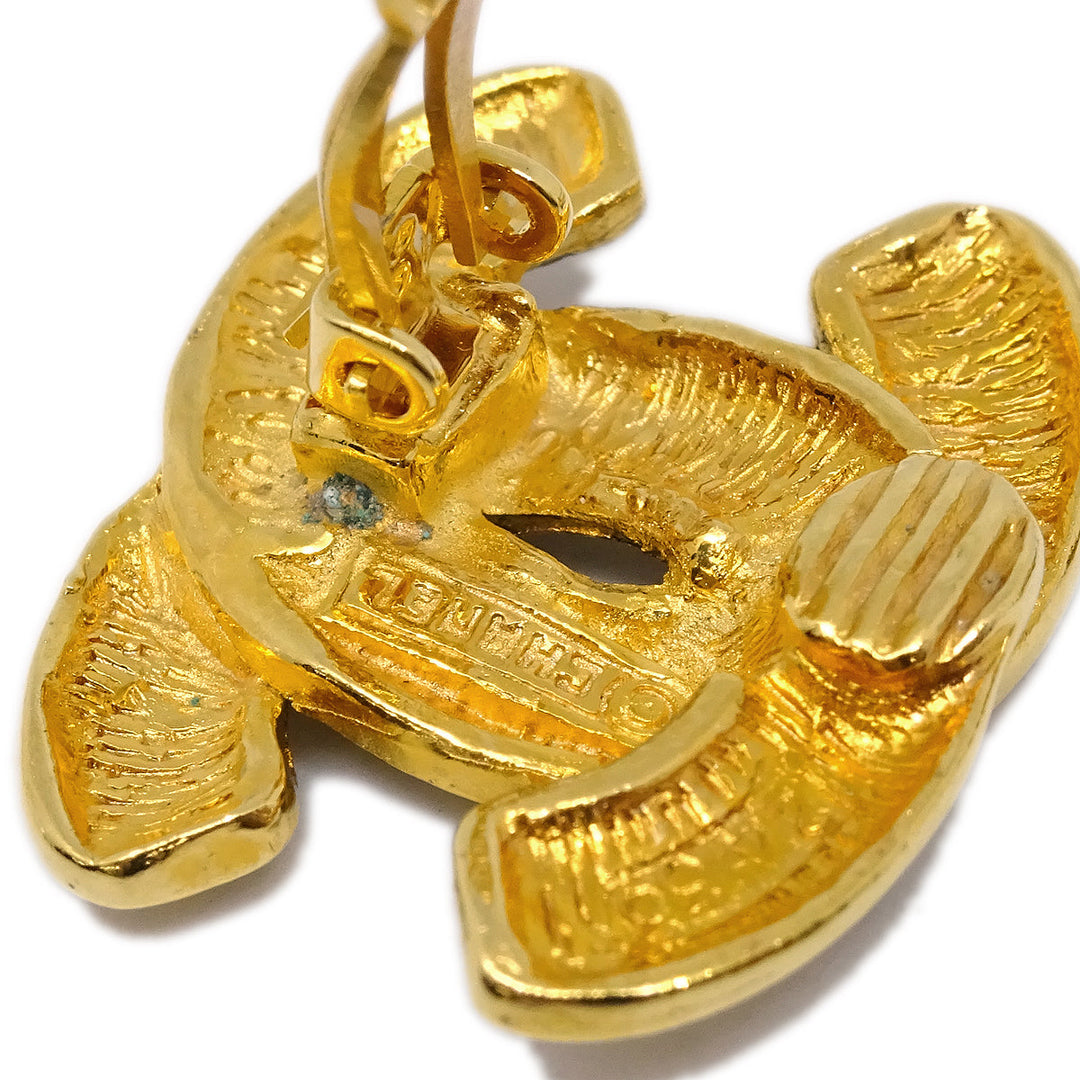 Top Quality Chanel CC Earrings Clip-On Gold 2433