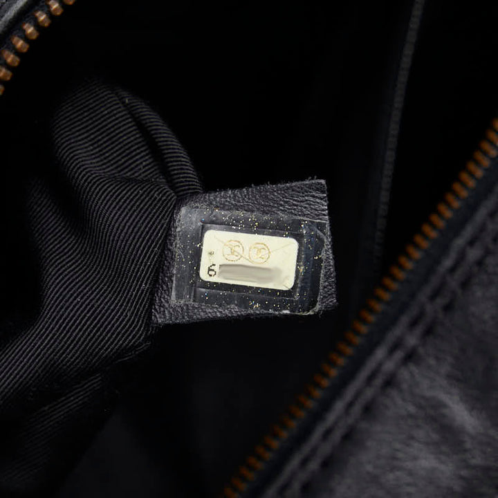 Top Quality Chanel Cocomark Wild tick Handbags Boston Bag Black Leather  Chanel