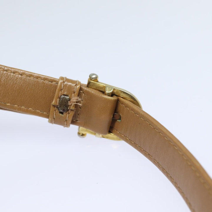 Celine Macadam Canvas Shoulder Bag Beige Auth 83128