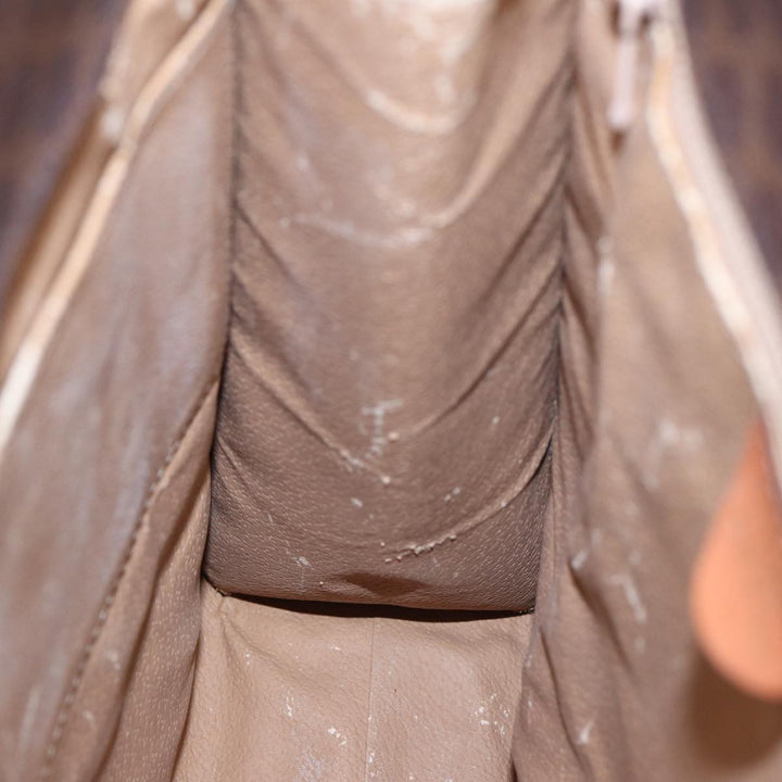 Celine Macadam Canvas Tote Bag PVC Leather Brown Auth 83130