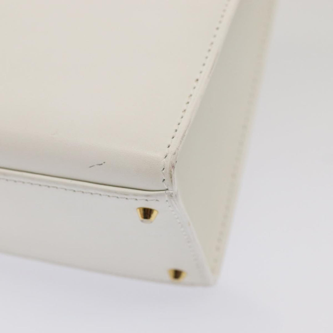Top Quality Celine Shoulder Bag Leather 2way White Auth 83132