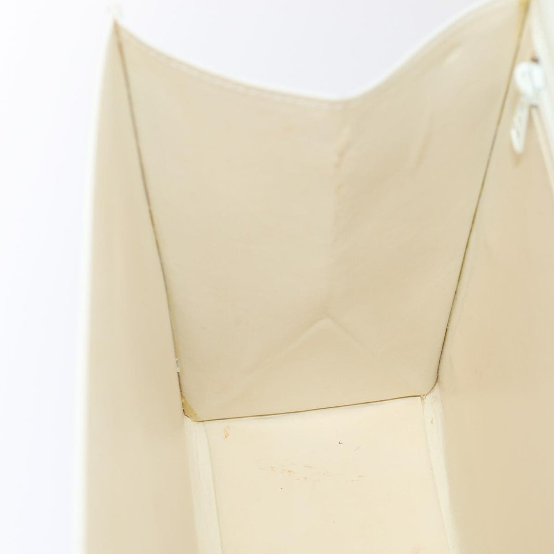 Celine Shoulder Bag Leather 2way White Auth 83132