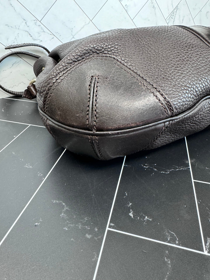 Burberry Brown Leather Hobo 2Way Bag