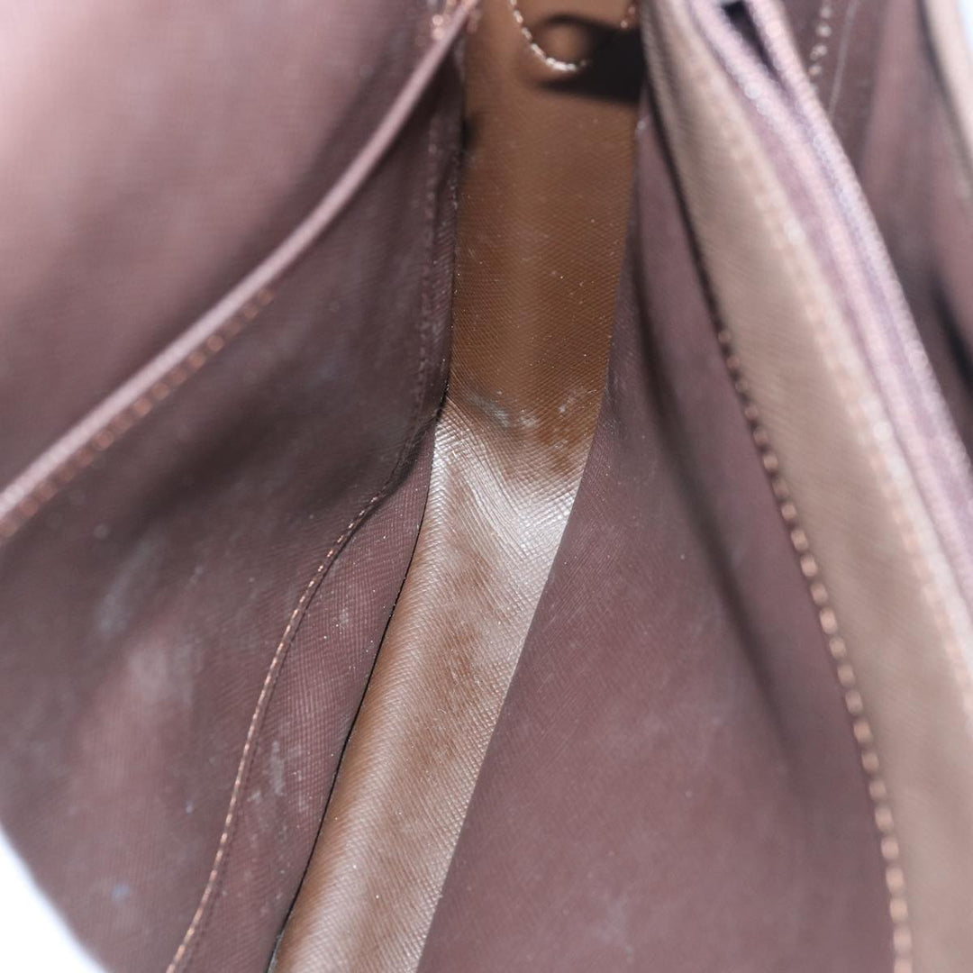 BurberrySs Nova Check Shoulder Bag Canvas Beige Auth 83227
