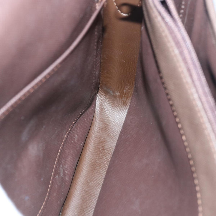 BurberrySs Nova Check Shoulder Bag Canvas Beige Auth 83227