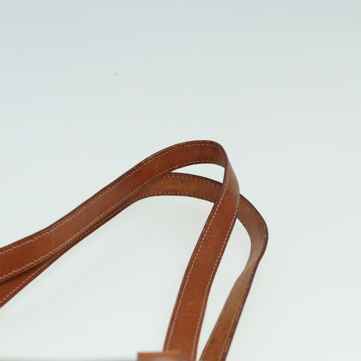 Celine Macadam Canvas Tote Bag PVC Leather Brown Auth 83250