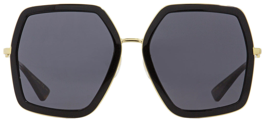 Gucci Women's  Sunglasses GG0106S 001 Black/Gold/Havana 56mm