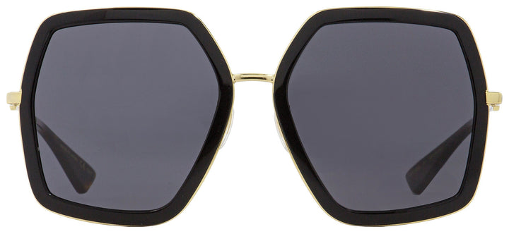 Gucci Women's  Sunglasses GG0106S 001 Black/Gold/Havana 56mm