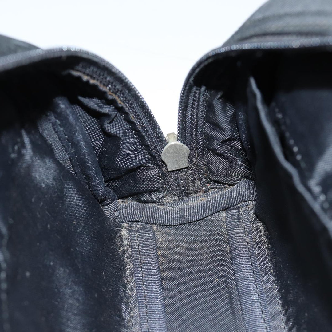 Burberry Nova Check Hand Bag Nylon Black Auth 83319