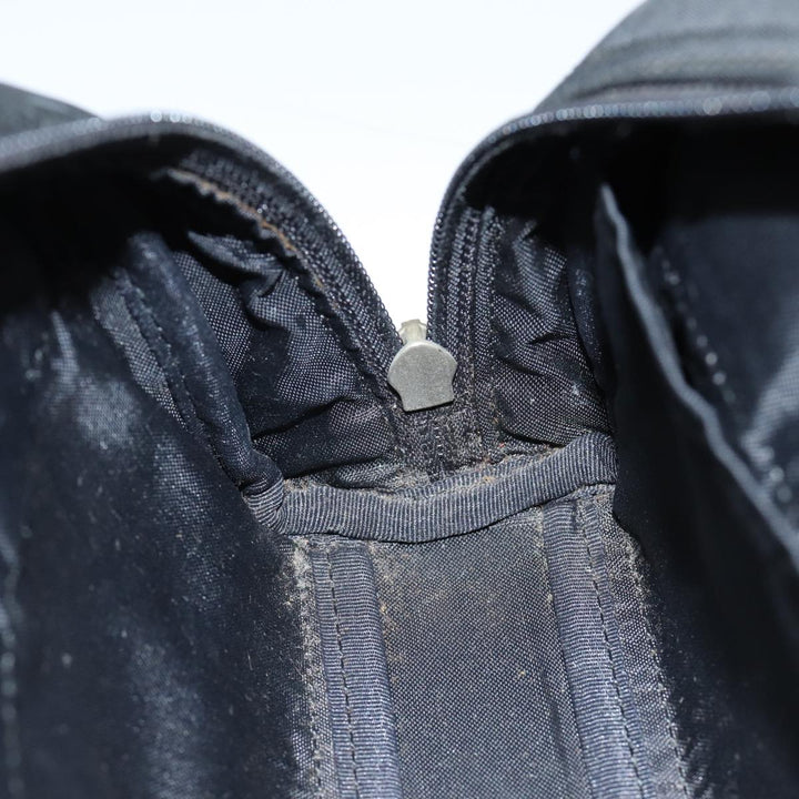 Burberry Nova Check Hand Bag Nylon Black Auth 83319