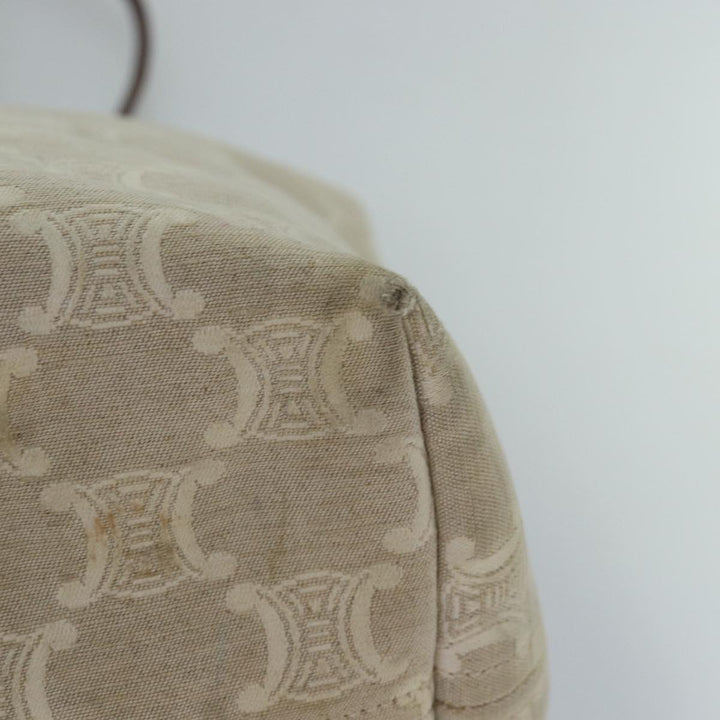 Celine Paris Macadam Canvas Tote Bag Beige Brown Auth 83330