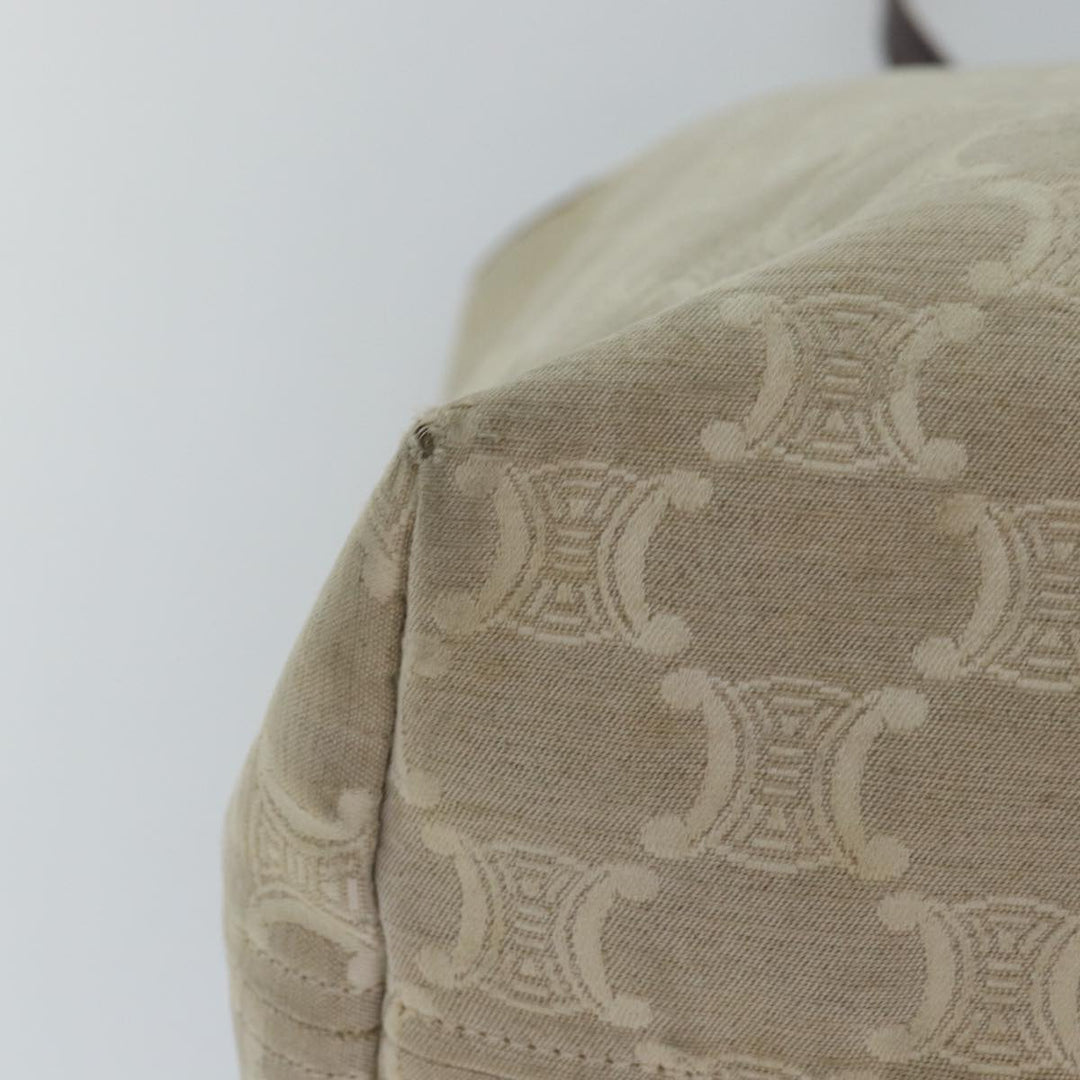 Celine Paris Macadam Canvas Tote Bag Beige Brown Auth 83330