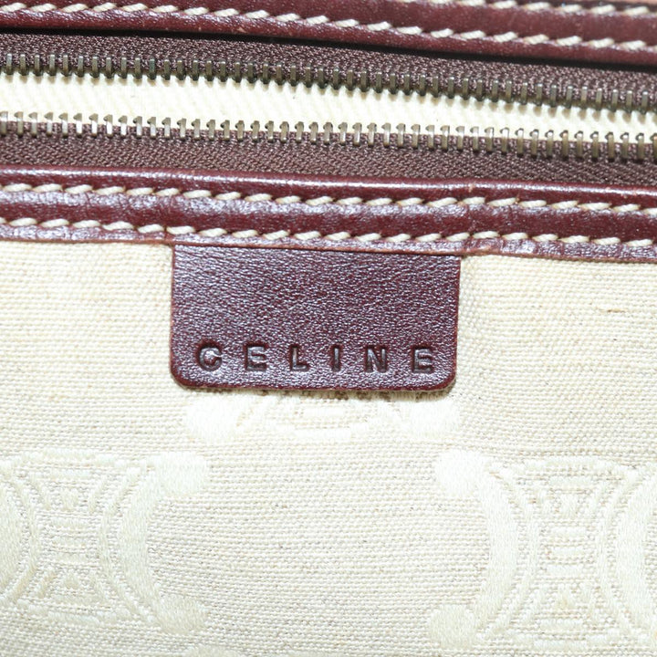 Celine Paris Macadam Canvas Tote Bag Beige Brown Auth 83330