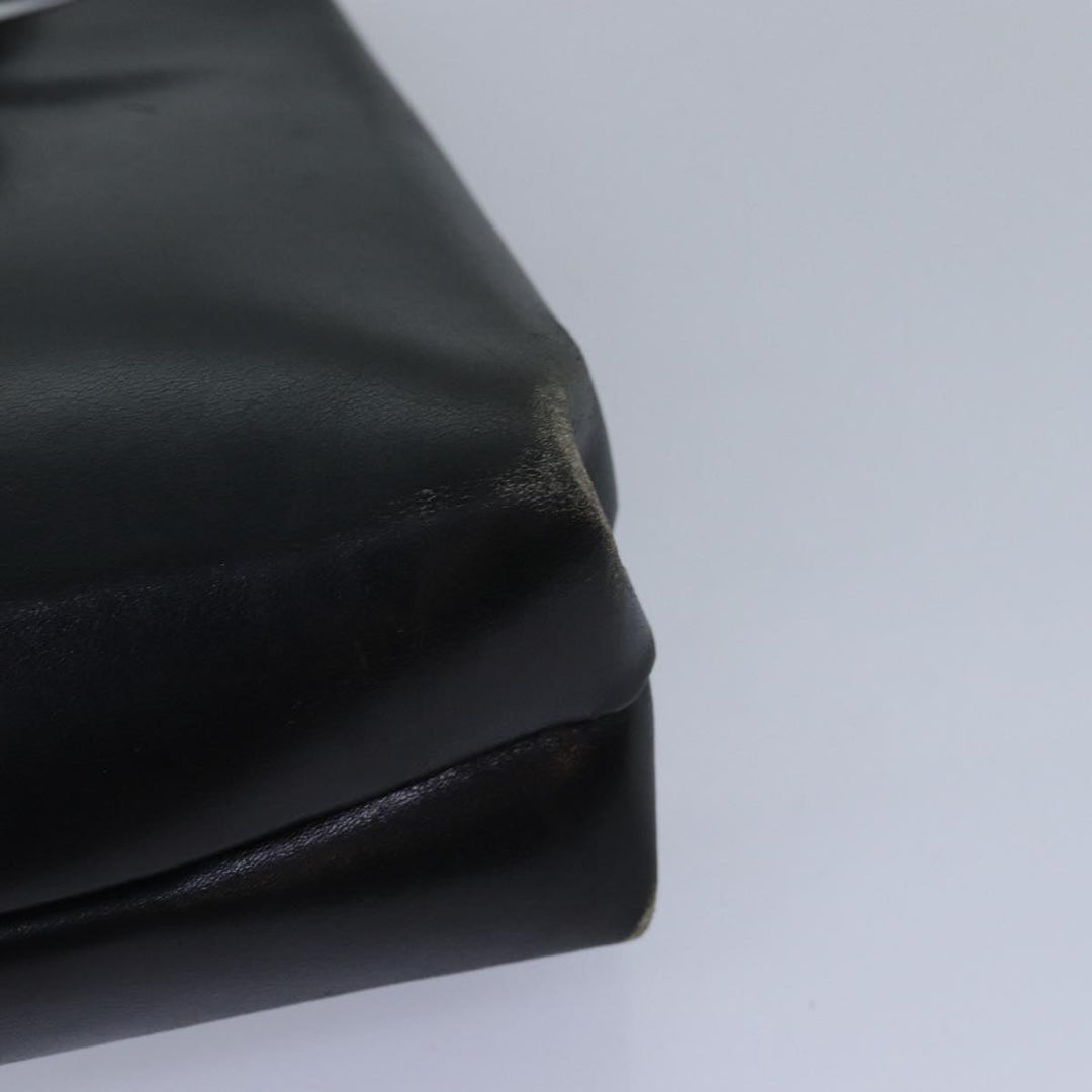 Celine Shoulder Bag Leather Black  83339