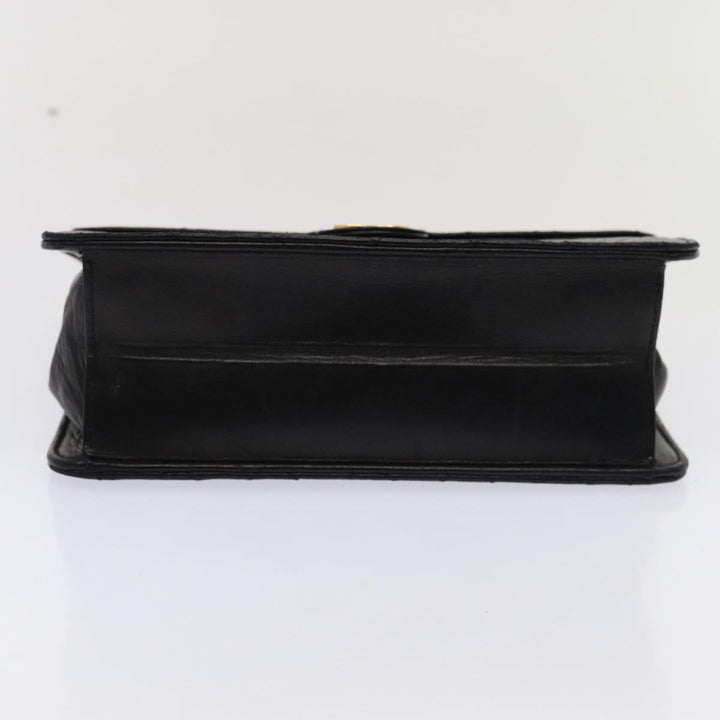 Top Quality Chanel Matelasse Chain Shoulder Bag Lamb Skin Black CC Auth 83342