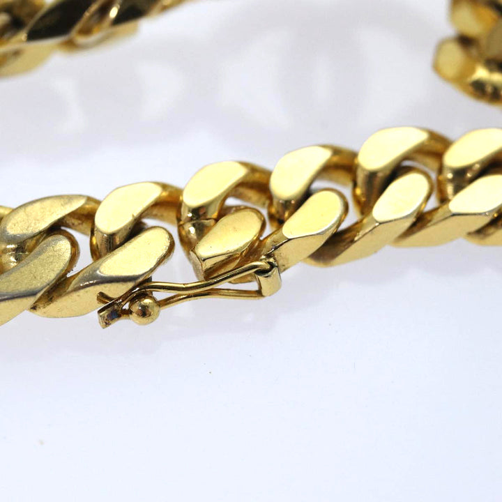 Top Quality Chanel COCO Mark Chain Bracelet metal Gold Tone CC Auth 83365