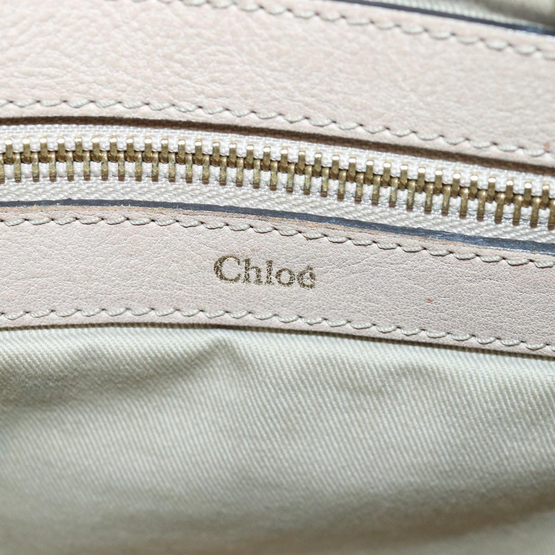 Chloe Shoulder Bag Leather Pink 83377