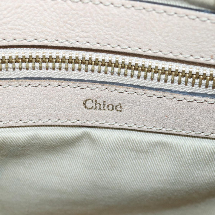 Chloe Shoulder Bag Leather Pink 83377