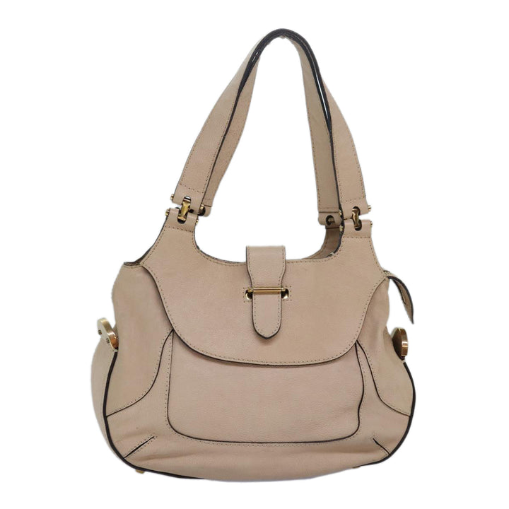 Chloe Shoulder Bag Leather Pink 83377