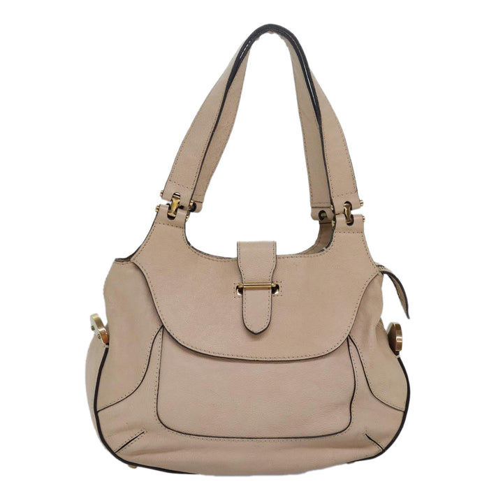 Chloe Shoulder Bag Leather Pink 83377