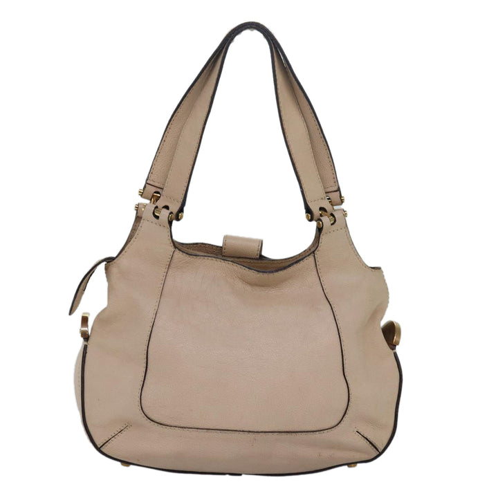 Chloe Shoulder Bag Leather Pink 83377