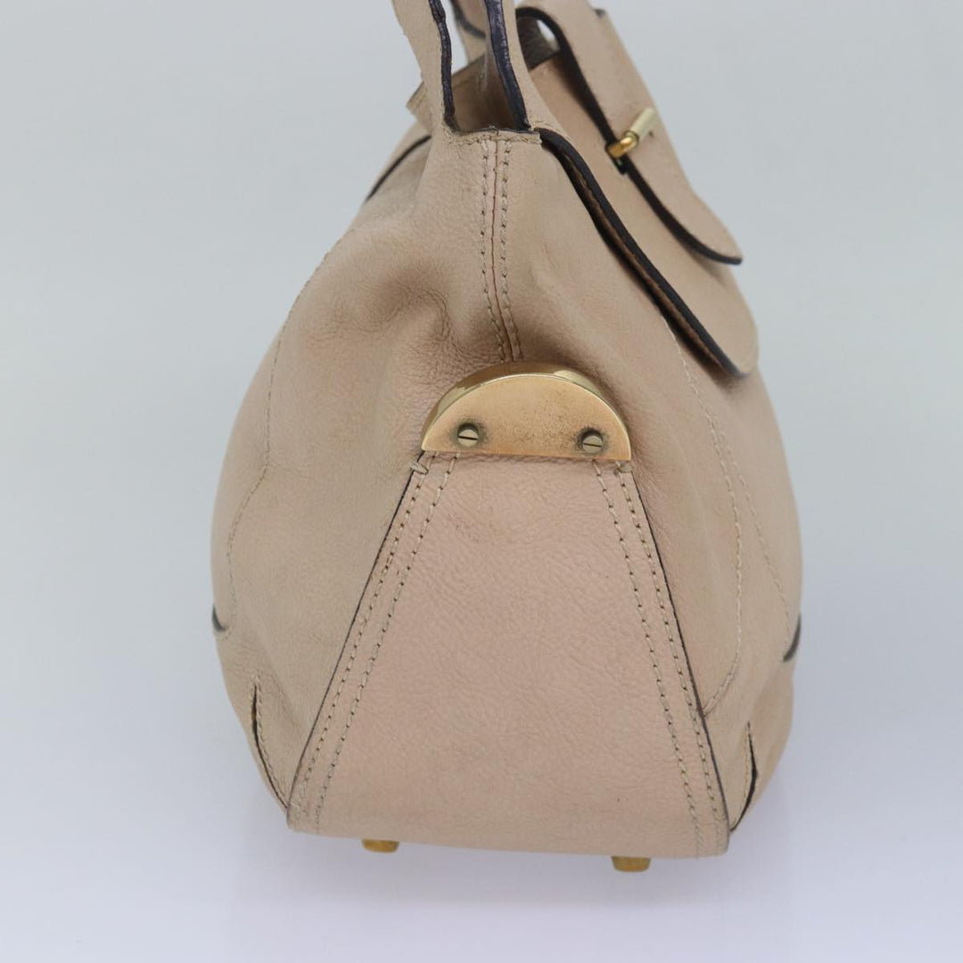 Chloe Shoulder Bag Leather Pink 83377