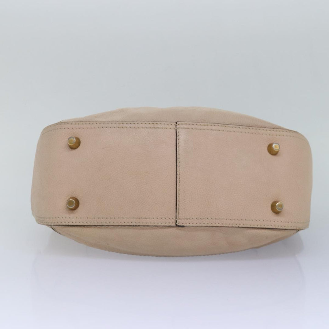 Chloe Shoulder Bag Leather Pink 83377