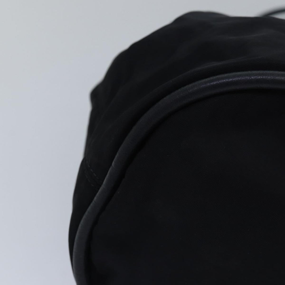 Celine Shoulder Bag Nylon Black Auth 83441
