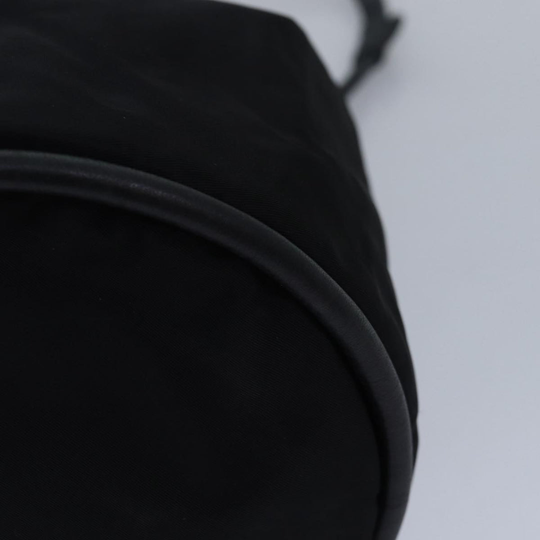 Celine Shoulder Bag Nylon Black Auth 83441