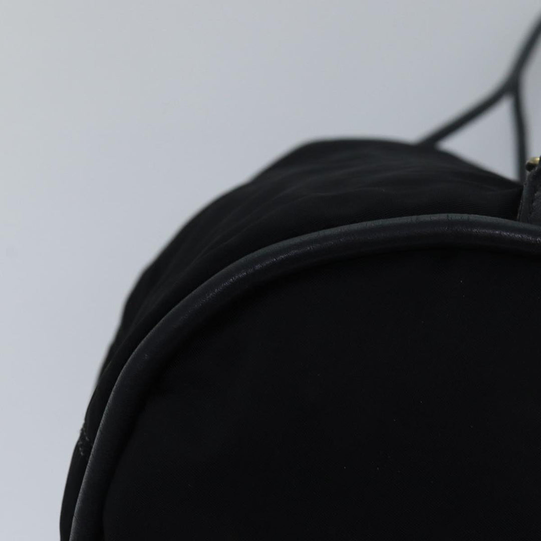Celine Shoulder Bag Nylon Black Auth 83441