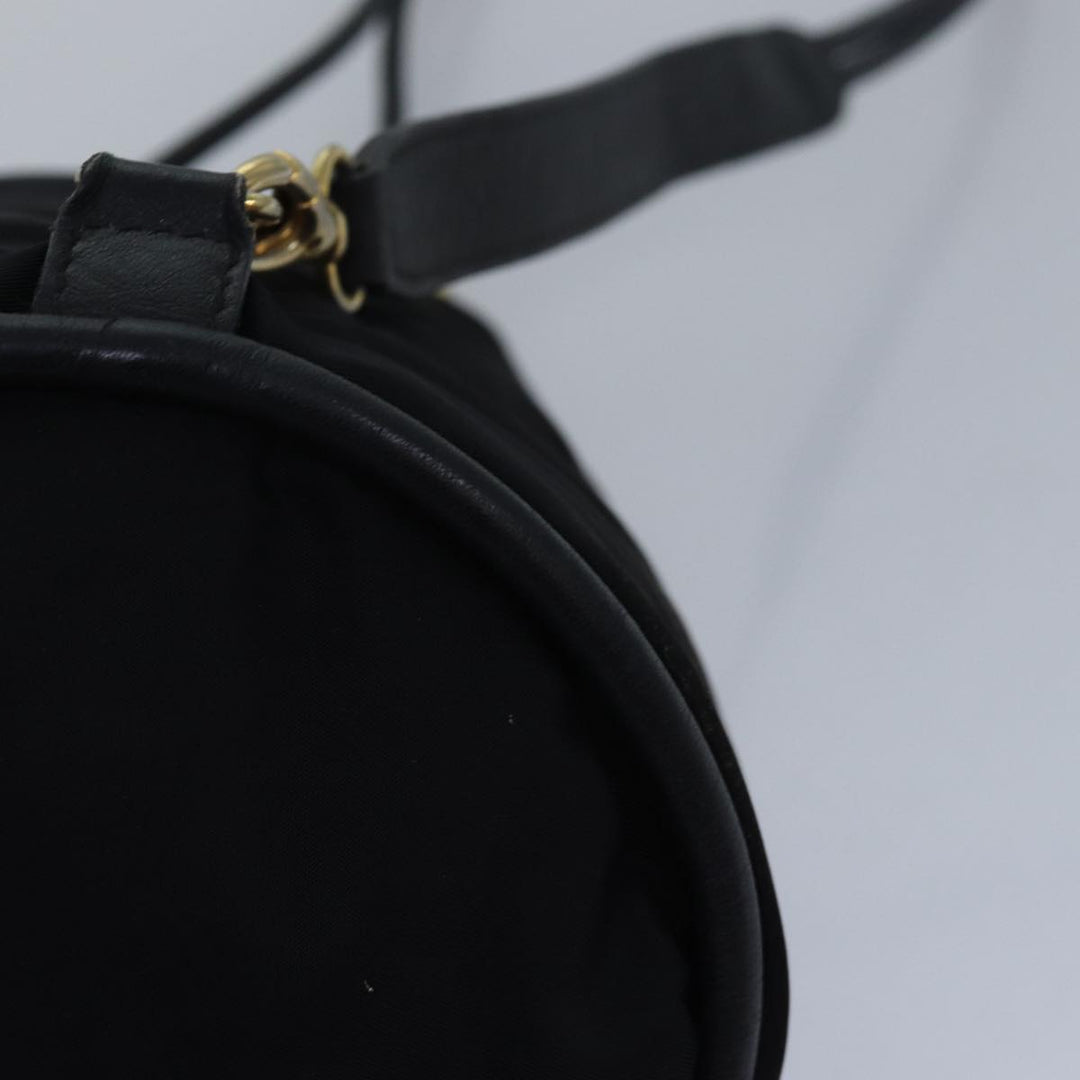 Celine Shoulder Bag Nylon Black Auth 83441