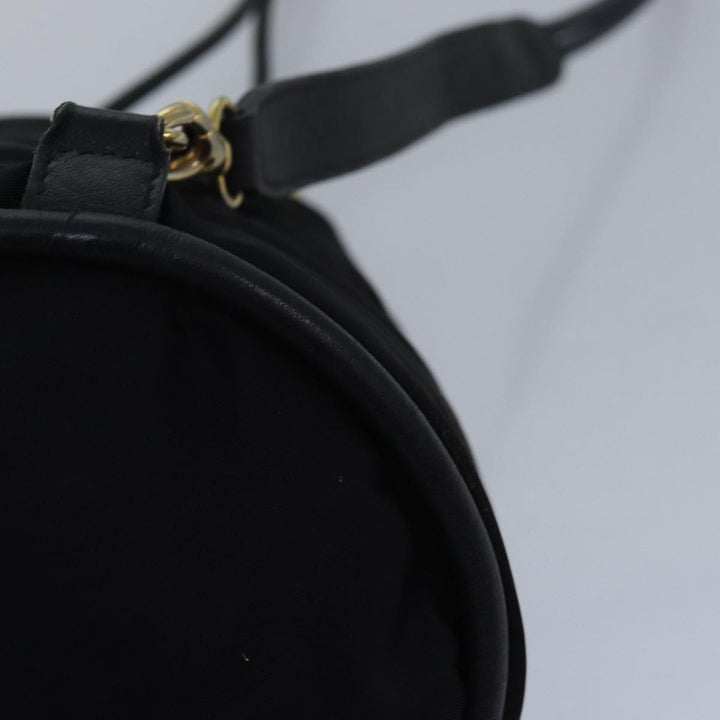 Celine Shoulder Bag Nylon Black Auth 83441