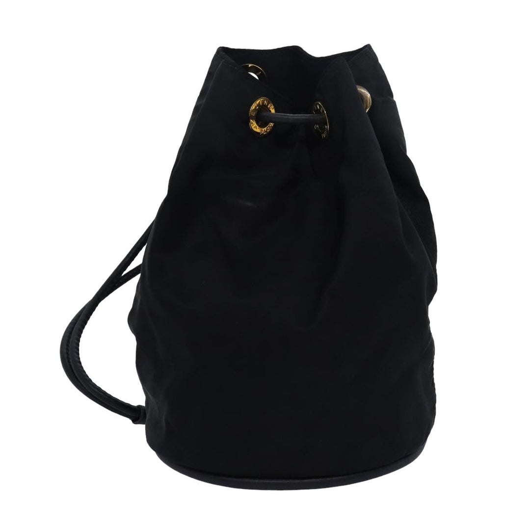 Celine Shoulder Bag Nylon Black Auth 83441