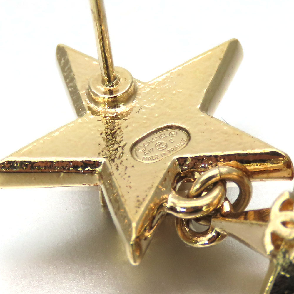 Top Quality Chanel Triple Star COCO Mark Metal Earrings