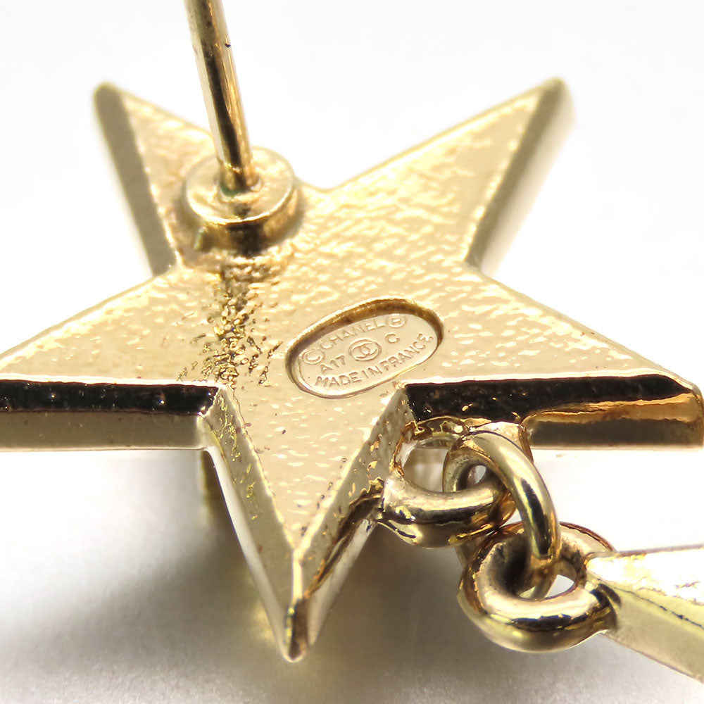 Top Quality Chanel Triple Star COCO Mark Metal Earrings