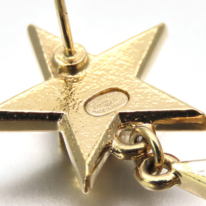 Top Quality Chanel Triple Star COCO Mark Metal Earrings