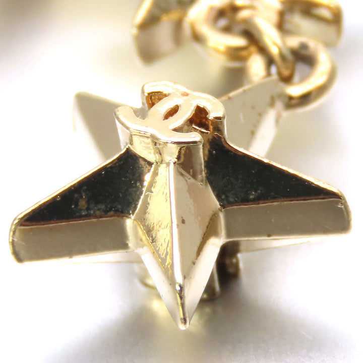 Top Quality Chanel Triple Star COCO Mark Metal Earrings
