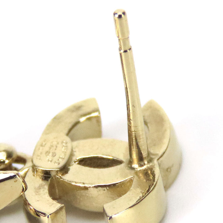 Top Quality Chanel Metal Rhinestone Coco Mark Earrings