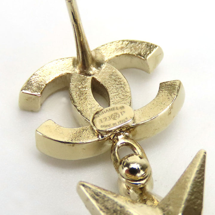Top Quality Chanel Metal Rhinestone Coco Mark Earrings