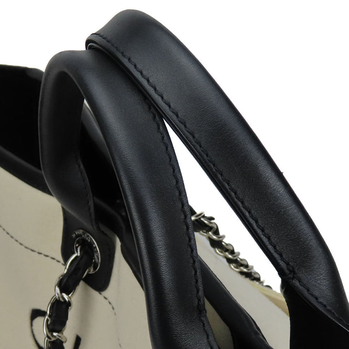 Top Quality Chanel Wool Leather Tote Bag Deauville