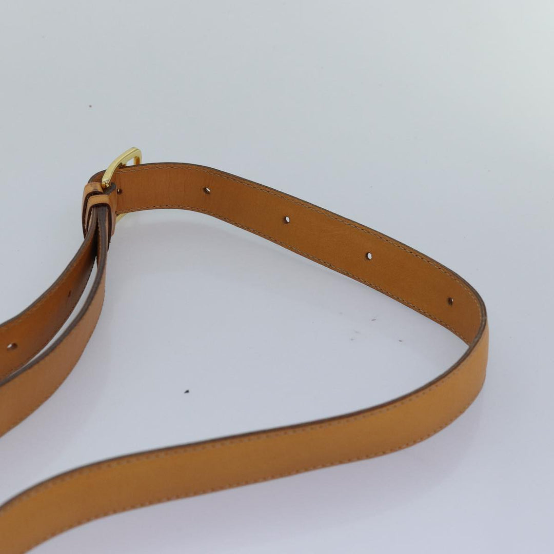 Celine Macadam Canvas Shoulder Bag PVC Leather Brown Auth 83573