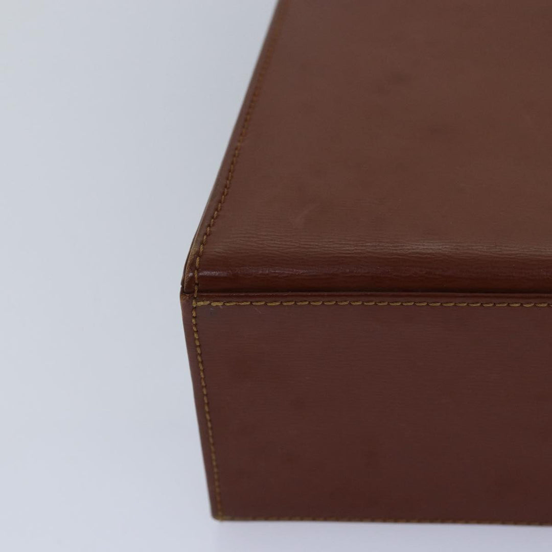 CHRISTIAN Top quality Dior Hand Bag Leather 2way Brown Auth 83574