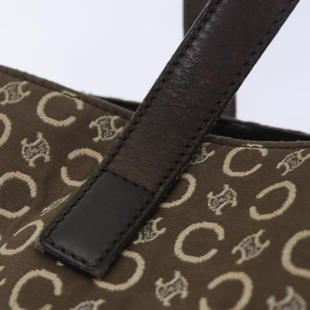 Celine C Macadam Canvas Tote Bag Brown Auth 83929