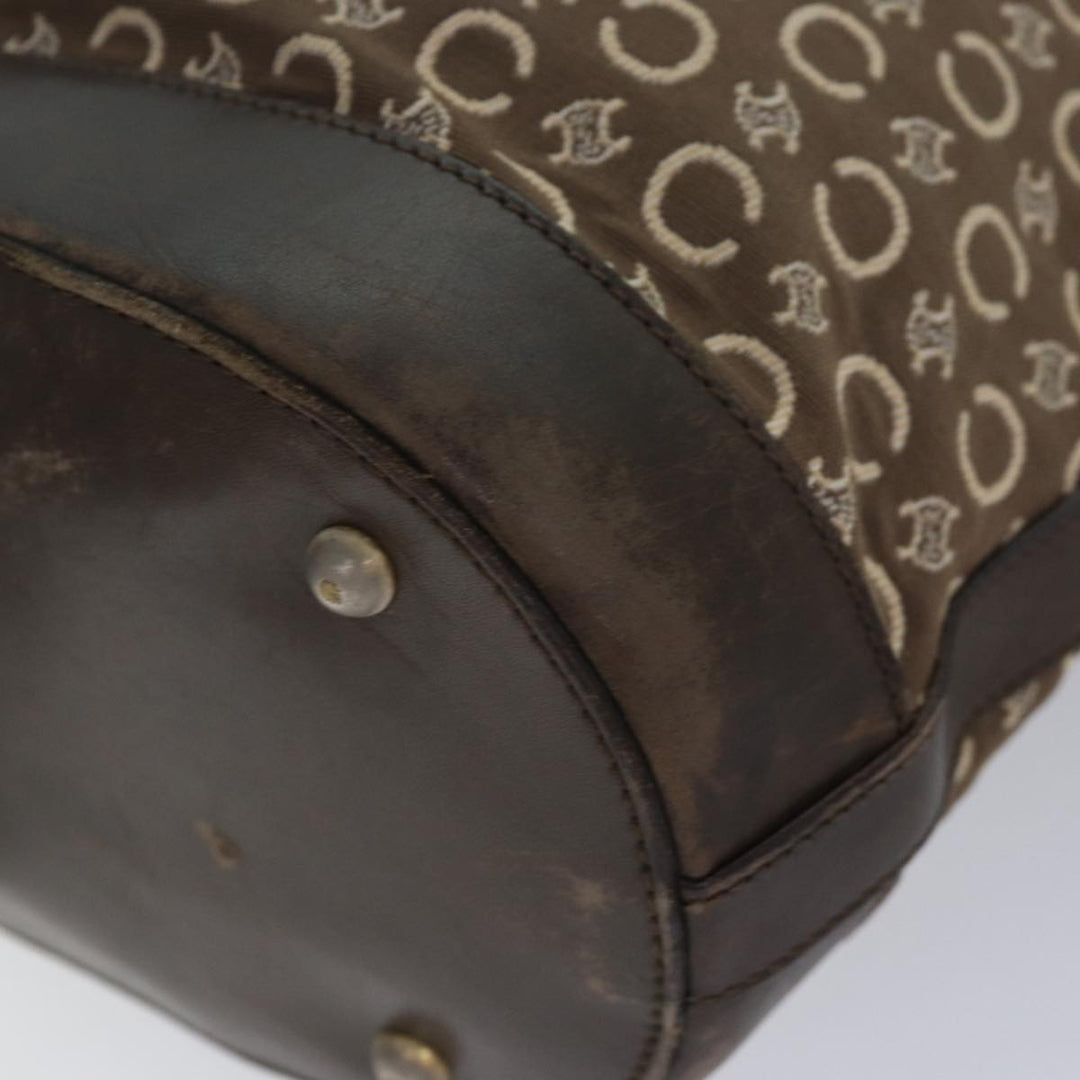 Celine C Macadam Canvas Tote Bag Brown Auth 83929